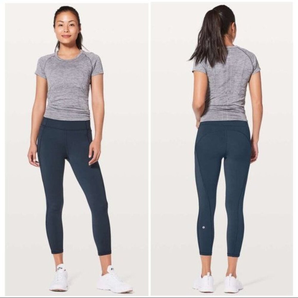 Lululemon Final Lap Crop in Nocturnal Teal - 2